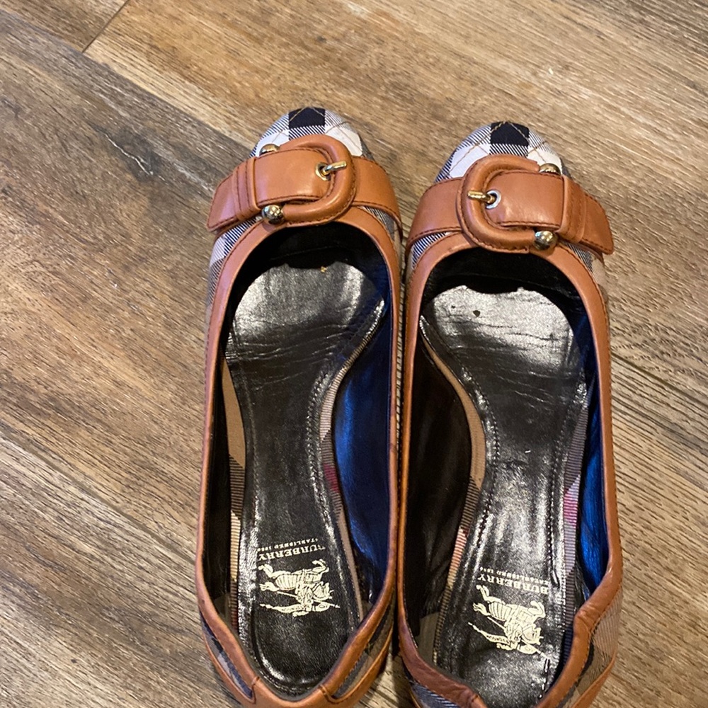 Burberry Brown and Black Flats